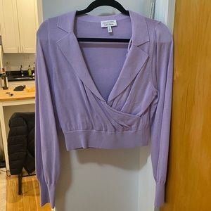 & other stories purple wrap top